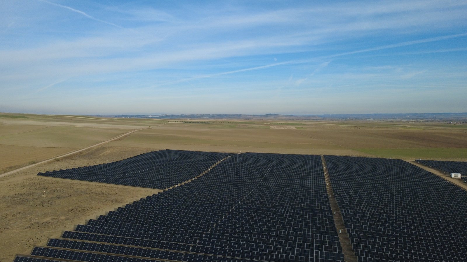 Vista aérea parque solar